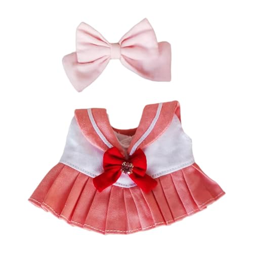 predolo 17 cm Plüsch Puppenkleidung Puppenkleidung Kostüme, Stylische Foto Requisiten, Rot Und Rosa von predolo