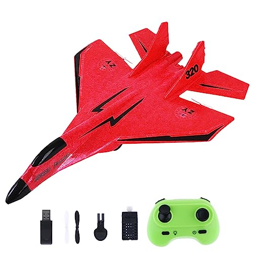 predolo 2 Kanal RC Modellflugzeug, Schaumstoffkonstruktion, Tragbares Fluggerät, Geschenkidee für RC Fans, Ferngesteuertes Modell für Kinder, Rot predolo 2 Kanal RC Modellflugzeug, Schaumstoffkonstruktion, Tragbares Fluggerät, Geschenkidee für RC Fans, Ferngesteuertes Modell für Kinder, Rot von predolo