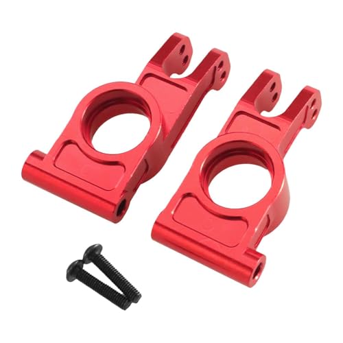 predolo 2 Stücke RC Auto Hinterradnaben Hinterachssitz Achsschenkel Baugruppe als Robustes Metall Ersatzteil für eine Zuverlässige Performance für Modellbau, Rot predolo 2 Stücke RC Auto Hinterradnaben Hinterachssitz Achsschenkel Baugruppe als Robustes Metall Ersatzteil für eine Zuverlässige Performance für Modellbau, Rot von predolo