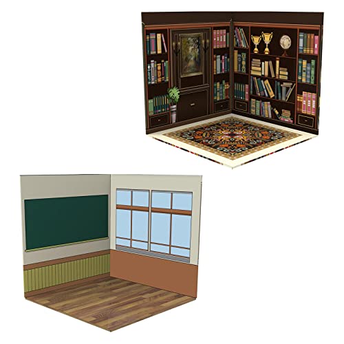 predolo 2X Hintergrund Szene Modell Diorama Layout - Dekoratives Board für realistische Simulation in Maßstab 1:12 von predolo