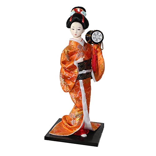 predolo 30,5 cm Große Japanische Geisha SpielzeugSpielzeugpuppe mit Blauem Kimono Ornament für Erwachsene von predolo