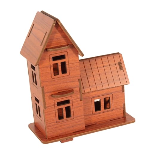 predolo 3D-Puzzle-Architektur, einfach zu montieren, kreatives Feengartenhaus aus Holz, Hausmodell für Geburtstagsgeschenk, Jungen und Mädchen, Bauernhaus von predolo