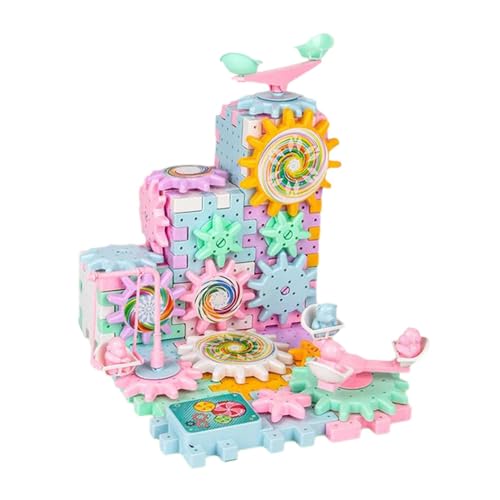 predolo 3D-Puzzle-Getriebe-Bauspielzeugset, Montagespielzeug, Lernspielzeug für Mädchen und Jungen ab 3 Jahren von predolo
