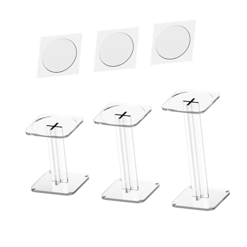 predolo 3Pcs Acryl Kampf Steigleitungen Display Steht Halter Fliegen Miniaturen Regal für Kleine Puppen, Klar von predolo