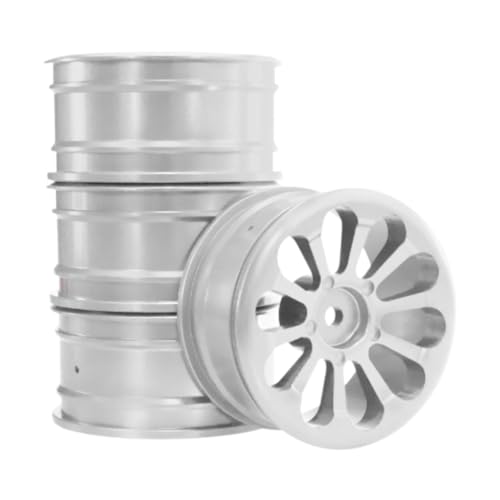 predolo 4 Teilige 1/10 Ersatzkomponenten, Zubehör für Langfristige Leistung, Robuste Fahrsätze, Radnaben für 128 86S Kletterauto, Silber predolo 4 Teilige 1/10 Ersatzkomponenten, Zubehör für Langfristige Leistung, Robuste Fahrsätze, Radnaben für 128 86S Kletterauto, Silber von predolo