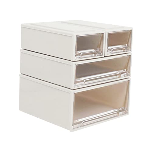 predolo 4er Set Miniatur Puppenhaus Schubladen Aufbewahrungsboxen für Wohnzimmer und Schlafzimmer von predolo