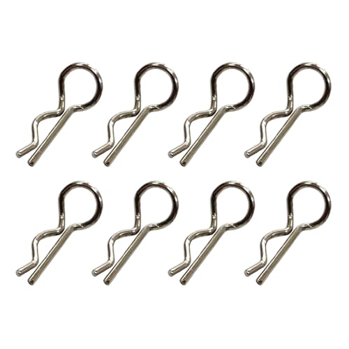 predolo 8Pcs RC Auto Körper Shell Clips R Typ Pins Ersatzteile Shell Pins für 16201 1:16 1:18 von predolo