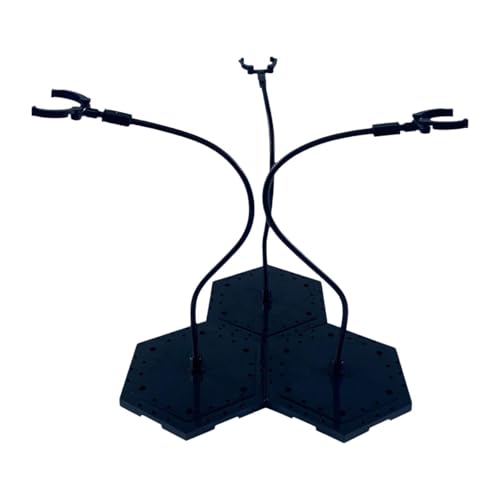predolo Actionfiguren Ständer Puppenständer Sammelfiguren Halter Modellbau Display mit Stabiler Basis für Festen Halt für Die Organisation von Sammlungen, Schwarz von predolo