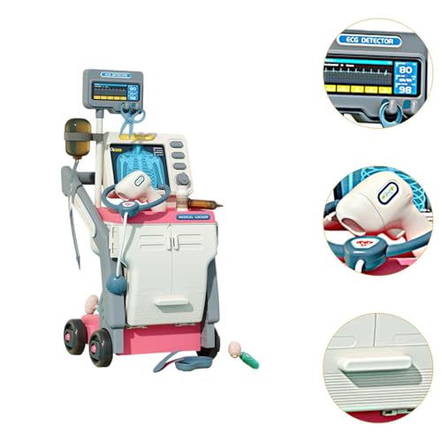predolo Arztkoffer für Kinder Arzt Spielset Spielzeug Pädagogisches Arztwerkzeug Zubehör mit Wagen Rollenspiel für Jungen Mädchen Kinder, Rosa predolo Arztkoffer für Kinder Arzt Spielset Spielzeug Pädagogisches Arztwerkzeug Zubehör mit Wagen Rollenspiel für Jungen Mädchen Kinder, Rosa von predolo