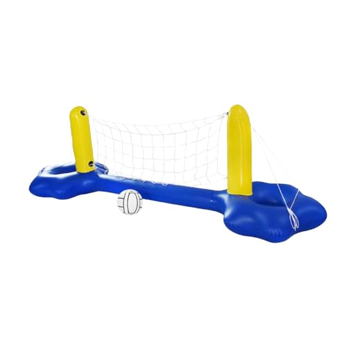 predolo Aufblasbares Pool-Volleyball-Set, schwimmendes Volleyballnetz, aufblasbarer Ball für Erwachsene von predolo