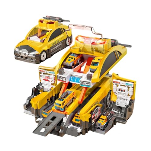 predolo Auto LKW Spielzeugset für Kinder, Verformbares Spielzeugauto mit Ton Und Licht, Trägerfahrzeugspielzeug für Jungen Und Mädchen, Kindergeburtstagsgesch, Technisches Auto predolo Auto LKW Spielzeugset für Kinder, Verformbares Spielzeugauto mit Ton Und Licht, Trägerfahrzeugspielzeug für Jungen Und Mädchen, Kindergeburtstagsgesch, Technisches Auto von predolo