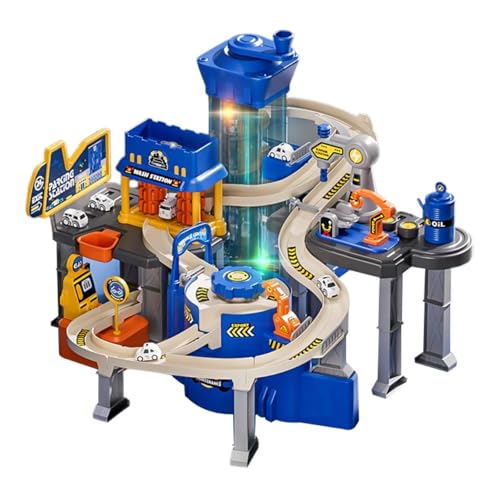 predolo Auto Parkspielzeug Set, Spielset, Fahrzeuge, Lernspielzeug mit Manuellem Aufzug, DIY Montagestrecke, Rennauto Spielzeug für Kinder, Jungen Und Mädchen, Polizei Thema predolo Auto Parkspielzeug Set, Spielset, Fahrzeuge, Lernspielzeug mit Manuellem Aufzug, DIY Montagestrecke, Rennauto Spielzeug für Kinder, Jungen Und Mädchen, Polizei Thema von predolo