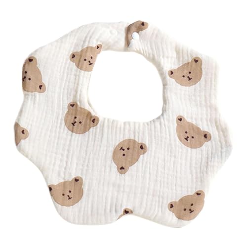 predolo Baby-Lätzchen, praktisch verstellbar, trendiges Design, Sabber-Handtuch für Babys, Bär von predolo