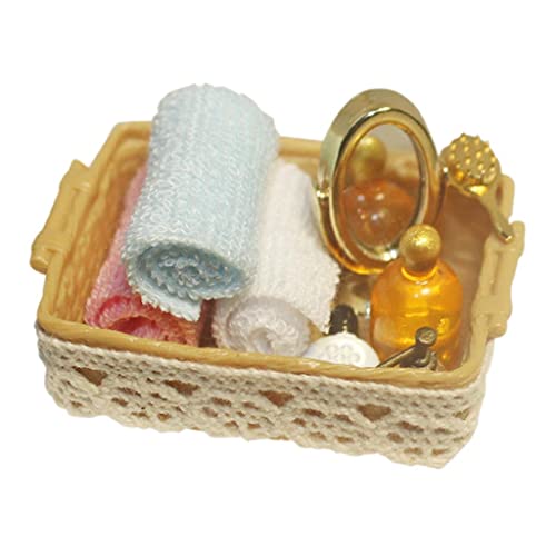 predolo Badezimmerkorb Puppenstubenzubehör Kinderspielzeug Puppenstubenzubehör predolo Badezimmerkorb Puppenstubenzubehör Kinderspielzeug Puppenstubenzubehör von predolo