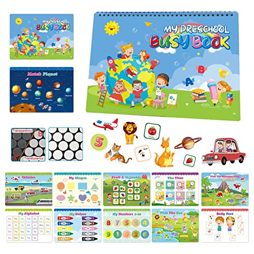 predolo Beschäftigtes Buch, Binder, Lernbuch, Zauber, sensorisches Spielzeug, Vorschule, Beschäftigtes für frühes Lernen, Kinder, Geschenk, predolo Beschäftigtes Buch, Binder, Lernbuch, Zauber, sensorisches Spielzeug, Vorschule, Beschäftigtes für frühes Lernen, Kinder, Geschenk, von predolo