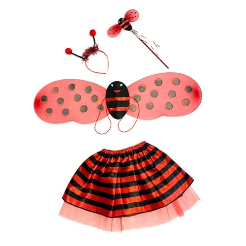 predolo Bienenkostüm-Set für, Tierkostüm-Zubehör für Bühnenauftritte, Rot von predolo