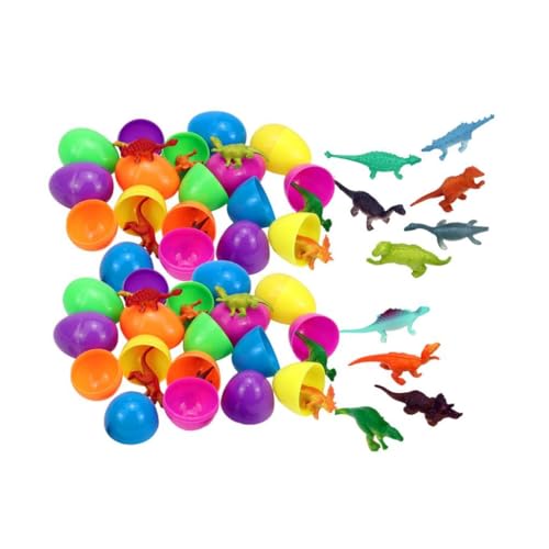 predolo Dinosaurier Ei Spielzeug, Kreatives Osternest Zubehör, Party Überraschungen , 24 Stück von predolo