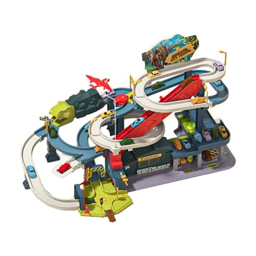 predolo Dinosaurier Spielzeugbahn für Kinder, Spielfahrzeug Spielzeugset, Lernspielzeug mit Autos, Party Dinosaurierspielzeug für Kinder, Babys, Kleinkinder, Stadt predolo Dinosaurier Spielzeugbahn für Kinder, Spielfahrzeug Spielzeugset, Lernspielzeug mit Autos, Party Dinosaurierspielzeug für Kinder, Babys, Kleinkinder, Stadt von predolo