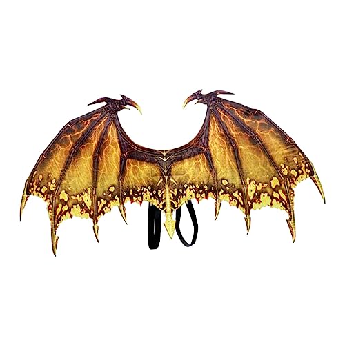 predolo Drachenkostüm Tierflügel Cosplay Flügel Kostüm Zubehör mit Breitem Schulterriemen aus Robustem Vlies für Kinder Erwachsene Halloween Fasching predolo Drachenkostüm Tierflügel Cosplay Flügel Kostüm Zubehör mit Breitem Schulterriemen aus Robustem Vlies für Kinder Erwachsene Halloween Fasching von predolo