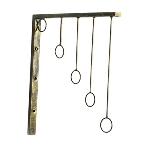 predolo Einzelhandel Kleidung Rack Kleiderbügel Metall mit 5 Hängenden Ringen Kleidung Lagerung Regal, Bronzefarben predolo Einzelhandel Kleidung Rack Kleiderbügel Metall mit 5 Hängenden Ringen Kleidung Lagerung Regal, Bronzefarben von predolo