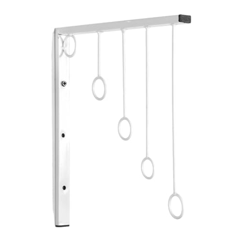 predolo Einzelhandel Kleidung Rack Kleiderbügel Metall mit 5 Hängenden Ringen Kleidung Lagerung Regal, Weiß predolo Einzelhandel Kleidung Rack Kleiderbügel Metall mit 5 Hängenden Ringen Kleidung Lagerung Regal, Weiß von predolo