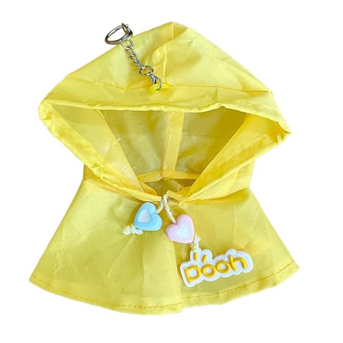 predolo Ente Kuscheltiere Kleidung Niedlich für 15cm Puppe Stilvolle Puppe Regenmantel Puppe Kleidung, Gelb von predolo