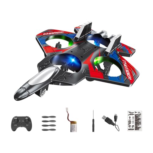 predolo Ferngesteuertes Flugzeug, Kampfflugzeug, Modell, Hobby Segelflugzeug, Geschenk für Jungen, RC Flugzeug für Kinder, Schaumstoffflugzeug für 6–12 Jährig, Rot predolo Ferngesteuertes Flugzeug, Kampfflugzeug, Modell, Hobby Segelflugzeug, Geschenk für Jungen, RC Flugzeug für Kinder, Schaumstoffflugzeug für 6–12 Jährig, Rot von predolo