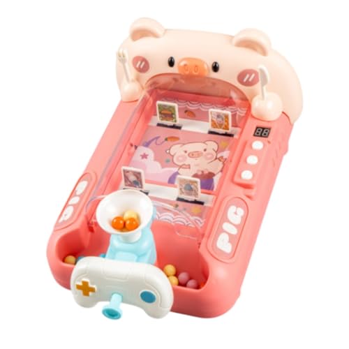 predolo Flipperautomat für Kinder, Spielzeug, Süßes Multifunktionales Tischspiel, Spiel für Kinder für Jungen Und Mädchen Im Alter von 3 4 5 6, Schwein predolo Flipperautomat für Kinder, Spielzeug, Süßes Multifunktionales Tischspiel, Spiel für Kinder für Jungen Und Mädchen Im Alter von 3 4 5 6, Schwein von predolo