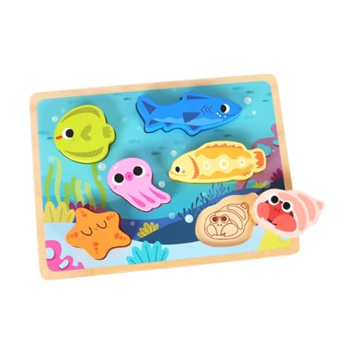 predolo Holzpuzzle, Lernspielzeug, Stabiles Entwicklungsspielzeug für Kleinkinder Ab 4 Jahren, Mädchen Und Jungen, Geschenke, Meer predolo Holzpuzzle, Lernspielzeug, Stabiles Entwicklungsspielzeug für Kleinkinder Ab 4 Jahren, Mädchen Und Jungen, Geschenke, Meer von predolo