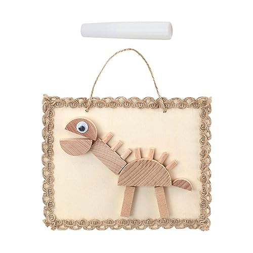 predolo Holzspielzeug für kreative Denkspiele - Tierblock Puzzle Set, Dinosaurier von predolo