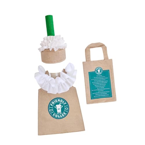 predolo Kaffee-Kostüm-Set, Kaffeeschürze für Rollenspiele, Festival-Mottoparty, Erwachsene von predolo