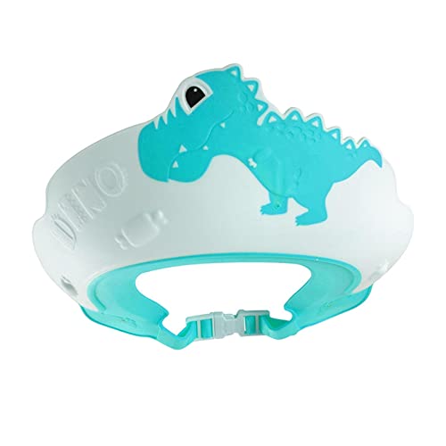 predolo Kinder Badekappe mit flexiblem Gehörschutz und verstellbarem Visier, Blau von predolo