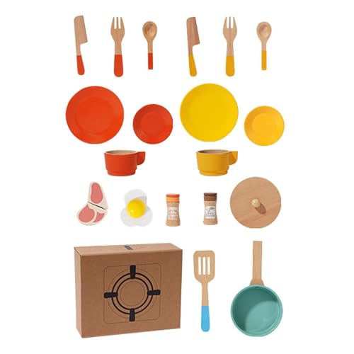 predolo Küchenrollenspielset mit Töpfen und Pfannen, Spielzeug für Kinder von predolo
