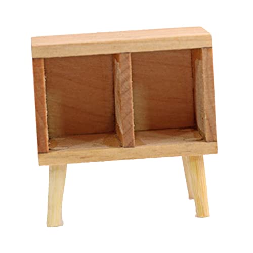 predolo Maßstab 1:12 Puppenhaus Holz Nachttisch Schrank Modell Mini Möbel Spiel Dekoration Handwerk Ornament ACCS Geschenke, Keine Schublade predolo Maßstab 1:12 Puppenhaus Holz Nachttisch Schrank Modell Mini Möbel Spiel Dekoration Handwerk Ornament ACCS Geschenke, Keine Schublade von predolo