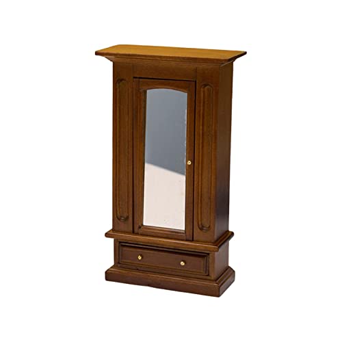 predolo Maßstab 1:12 Puppenhaus Kleiderschrank Schrank Miniatur Holzmöbel Modell - Elegante Ergänzung für Ihr Puppenhaus, BRAUN predolo Maßstab 1:12 Puppenhaus Kleiderschrank Schrank Miniatur Holzmöbel Modell - Elegante Ergänzung für Ihr Puppenhaus, BRAUN von predolo