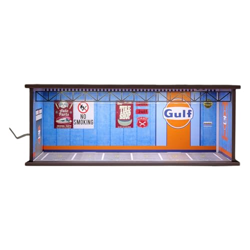 predolo Maßstab 1:64 Parkplatz LED-Vitrine Fahrzeugszene Spielzeugfahrzeug Garage Vitrine für Modellautos predolo Maßstab 1:64 Parkplatz LED-Vitrine Fahrzeugszene Spielzeugfahrzeug Garage Vitrine für Modellautos von predolo