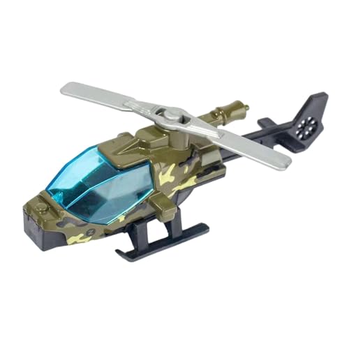 predolo Metallmodell Hubschrauber Flugzeug Spielzeug für Kinder und Erwachsene - Tischdekoration und Sammlerstück, Grün von predolo