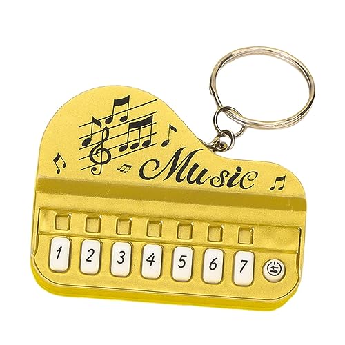predolo Mini-Klavierpad-Schlüsselanhänger, Kleiner elektronischer -Schlüsselanhänger, Klavier-Schlüsselanhänger für Kinder, golden predolo Mini-Klavierpad-Schlüsselanhänger, Kleiner elektronischer -Schlüsselanhänger, Klavier-Schlüsselanhänger für Kinder, golden von predolo