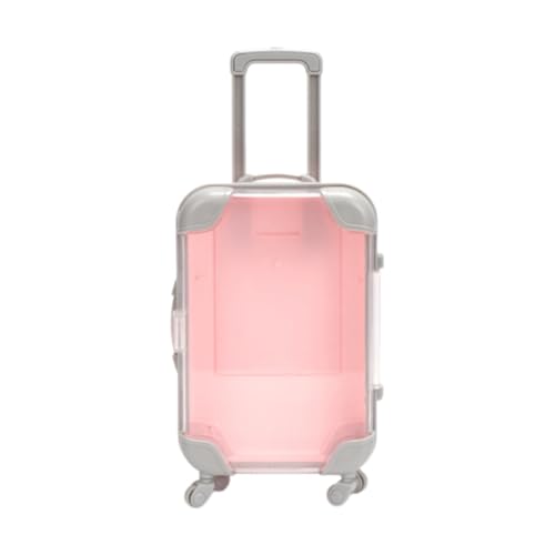 predolo Mini Koffer Aufbewahrungsbox mit Rädern Und Griff Puppenhaus Zubehör Reisegepäck Schmuck Verpackungskasten Aufbewahrung für Süßigkeiten für, Rosa predolo Mini Koffer Aufbewahrungsbox mit Rädern Und Griff Puppenhaus Zubehör Reisegepäck Schmuck Verpackungskasten Aufbewahrung für Süßigkeiten für, Rosa von predolo