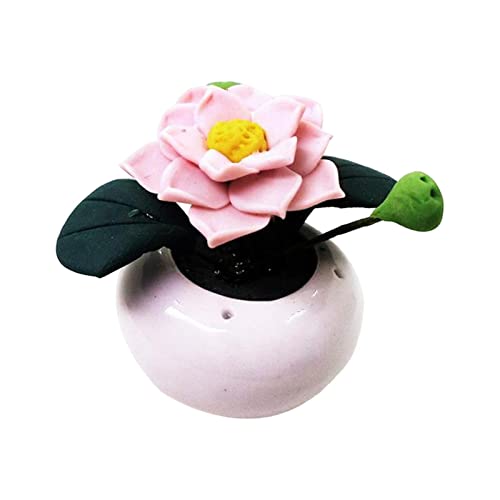 predolo Miniatur Lotus Keramikvase für Puppenhaus Dekoration von predolo