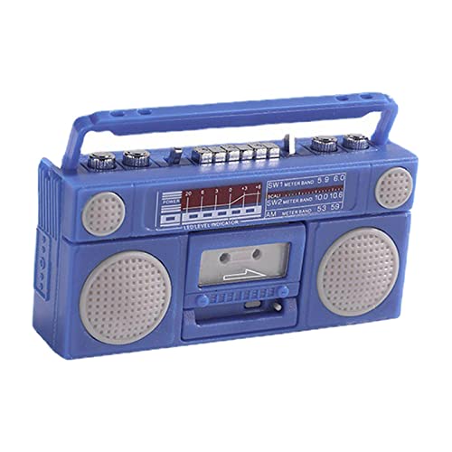predolo Miniatur Phonograph für 1:12 Puppenhaus und Ob11 Spielszene, Blau von predolo