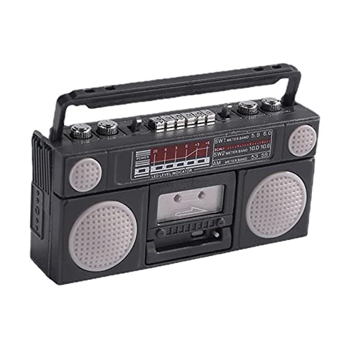 predolo Miniatur Phonograph für 1:12 Puppenhaus und Ob11 Spielszene, Grau von predolo