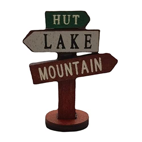 predolo Miniatur Straßenschild Dekor Sammlerstück für Arbeitsplatte-Blumentopf; Holzwegweiser, DIY-Ornament, Miniatur-Straßenschild für Gartenschreibtisch predolo Miniatur Straßenschild Dekor Sammlerstück für Arbeitsplatte-Blumentopf; Holzwegweiser, DIY-Ornament, Miniatur-Straßenschild für Gartenschreibtisch von predolo