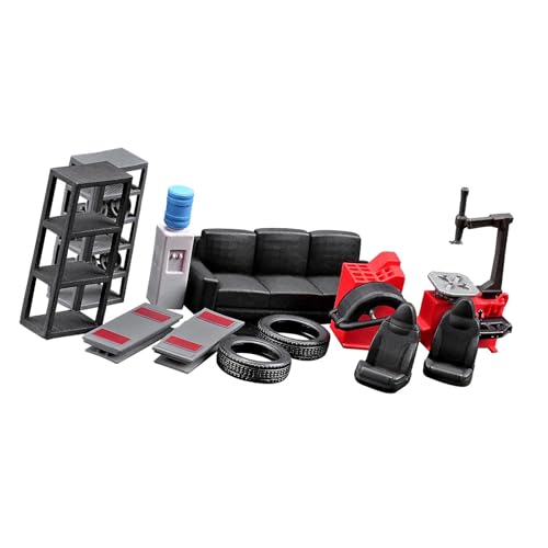 predolo Miniatur-Werkzeugset für Auto-Reparatur, 12 Teile, Zubehör für 1/64 Modelle predolo Miniatur-Werkzeugset für Auto-Reparatur, 12 Teile, Zubehör für 1/64 Modelle von predolo