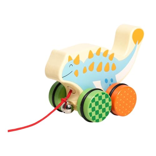 predolo Nachziehspielzeug mit Schnur, Tier Schiebe Und Ziehspielzeug, Feinmotorik Laufspielzeug, Holzspielzeug für Kleinkinder, Geschenke für 1 Jährige, Triceratops predolo Nachziehspielzeug mit Schnur, Tier Schiebe Und Ziehspielzeug, Feinmotorik Laufspielzeug, Holzspielzeug für Kleinkinder, Geschenke für 1 Jährige, Triceratops von predolo