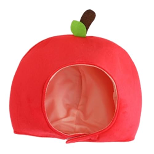 predolo Niedlicher Plüschhut mit Apfel-Dekoration, Kostümzubehör für Selfies predolo Niedlicher Plüschhut mit Apfel-Dekoration, Kostümzubehör für Selfies von predolo