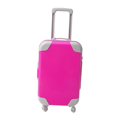 predolo Puppenkoffer für 18 Zoll Puppen, Mini-Trolley für Reisen, Dunkelpink predolo Puppenkoffer für 18 Zoll Puppen, Mini-Trolley für Reisen, Dunkelpink von predolo