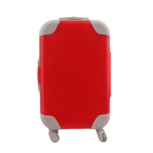 predolo Puppenkoffer für 18 Zoll Puppen, Mini-Trolley für Reisen, Rot predolo Puppenkoffer für 18 Zoll Puppen, Mini-Trolley für Reisen, Rot von predolo