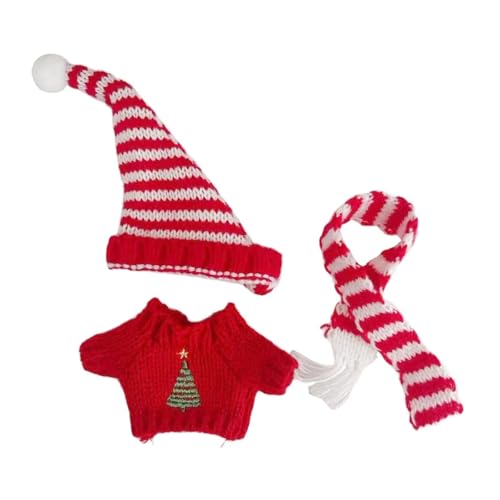 predolo Puppenpullover, Puppenkleidung, Dekoration, Plüsch Puppenzubehör, Bezaubernd mit Mütze Und Schal Anhänger, Puppen Outfits für 6,69 Zoll Große Puppen, Rot predolo Puppenpullover, Puppenkleidung, Dekoration, Plüsch Puppenzubehör, Bezaubernd mit Mütze Und Schal Anhänger, Puppen Outfits für 6,69 Zoll Große Puppen, Rot von predolo