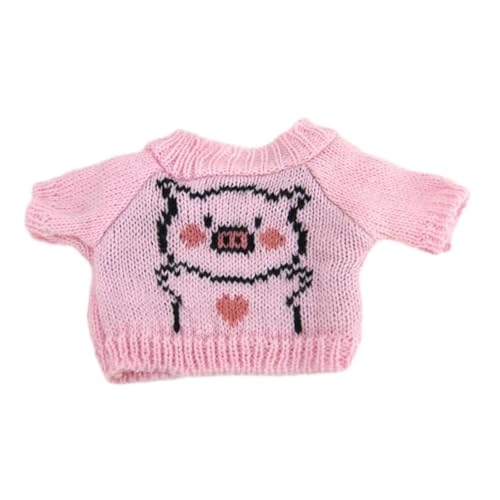 predolo Puppenpullover mit Rundhals als Plüschpuppen-Kleidung Und Kurzarm-Pullover Outfit Locker Geschnitten aus Stoff für Szenenfotos Und als Geschenk, Rosa Schwein predolo Puppenpullover mit Rundhals als Plüschpuppen-Kleidung Und Kurzarm-Pullover Outfit Locker Geschnitten aus Stoff für Szenenfotos Und als Geschenk, Rosa Schwein von predolo